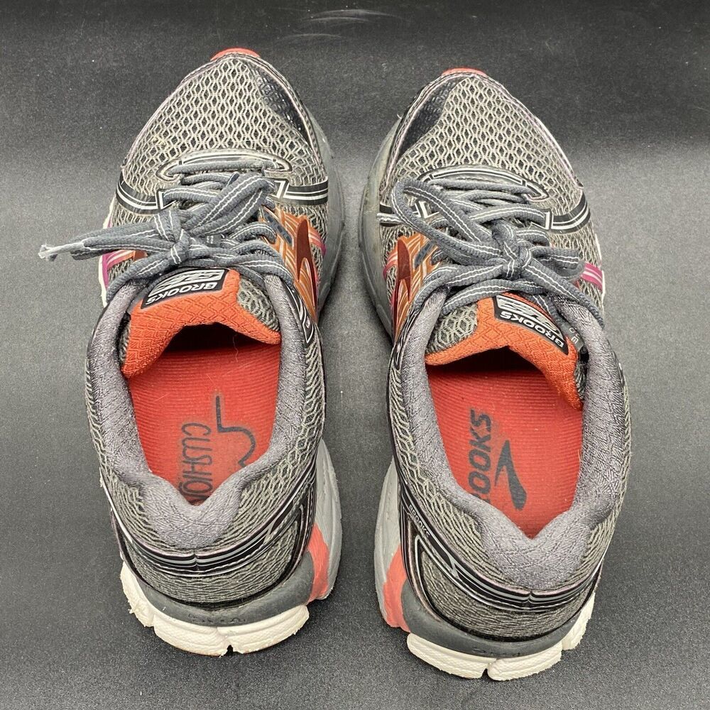 Brooks Adrenaline GTS 17 1202311B044 womens 7.5 gray orange running athletic - Picture 6 of 8